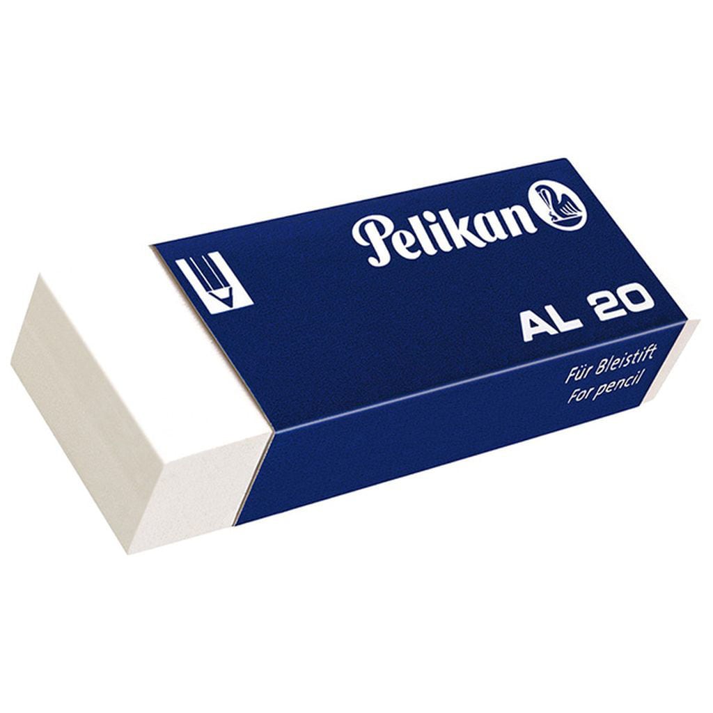 Buy Online Pelikan Plastic Erasers, AL20, White, Pack of 5 in UAE