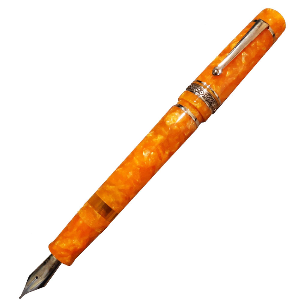 Picture of Delta Dolcevita Stantuffo Oro Orange Resin Fountain Pen
