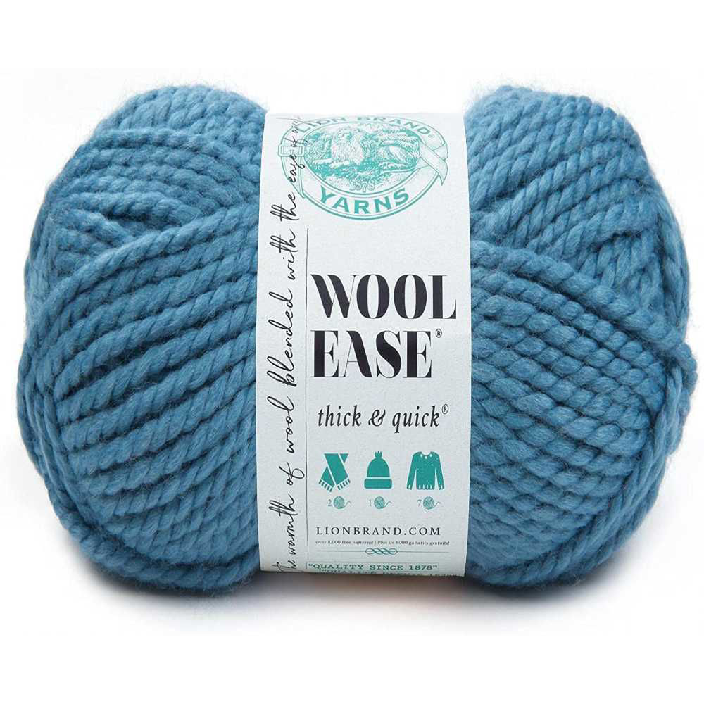 Picture of Lion Brand Wool-Ease Thick & Quick Yarn, Blue