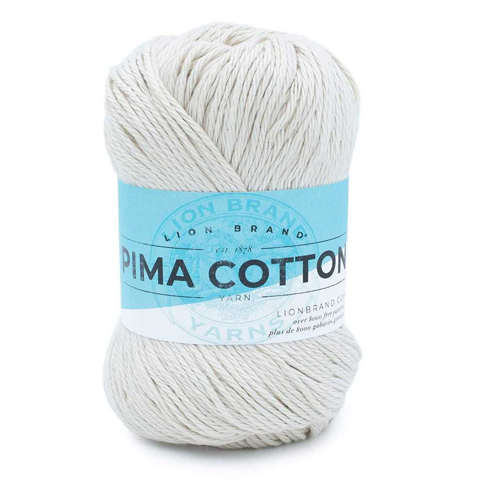 Picture of Lion Brand High Quality Pima Cotton Yarn, White