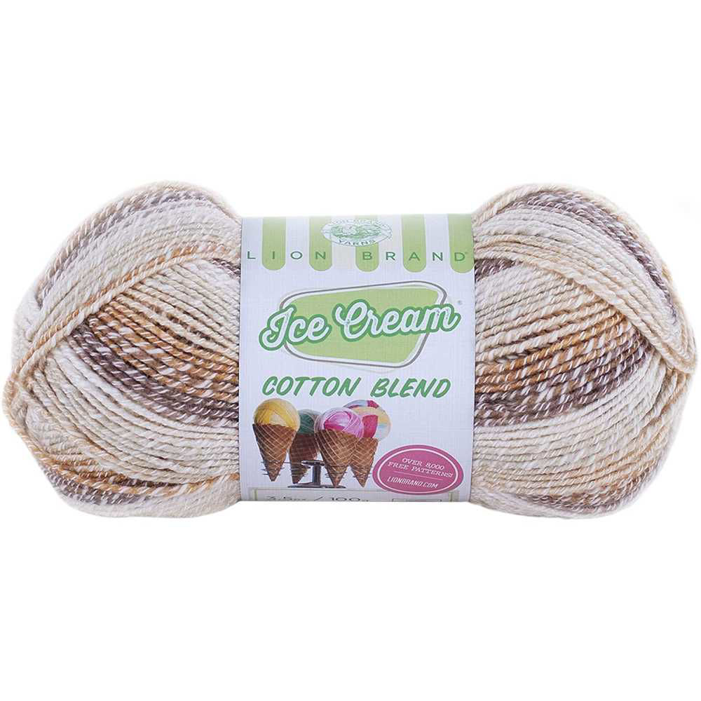 Picture of Lion Brand Chocolate Yarn Ice Cream Cotton Yarn