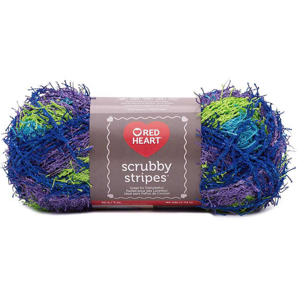 Picture of Red Heart Scrubby Stripes Yarn, 90yards