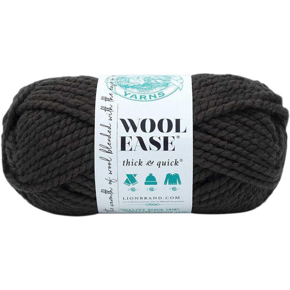 Picture of Lion Brand Wool-Ease Thick & Quick Yarn, Black