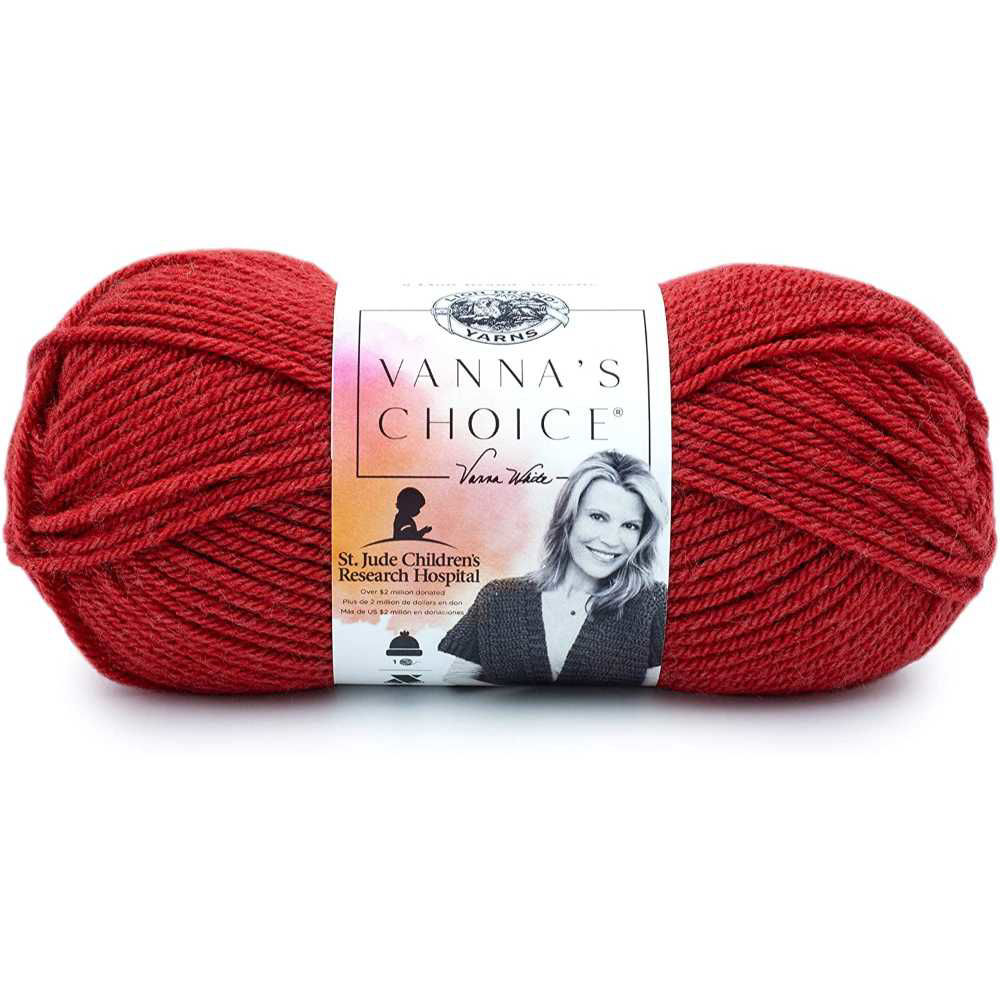 Picture of Lion Brand High Quality Vanna's Choice Yarn, Red