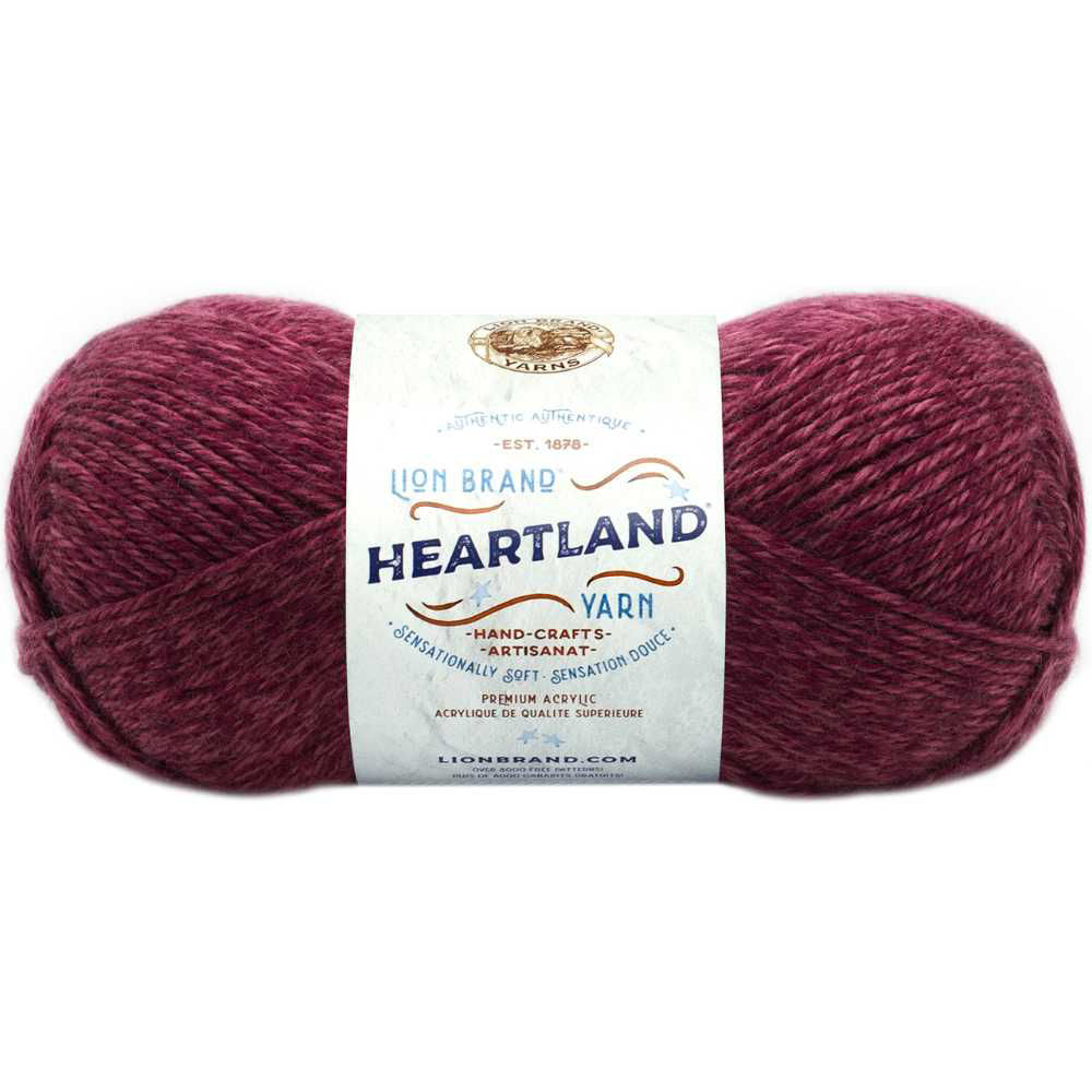 Picture of Lion Brand Heartland Tweed Yarn, Maroon, 251yards