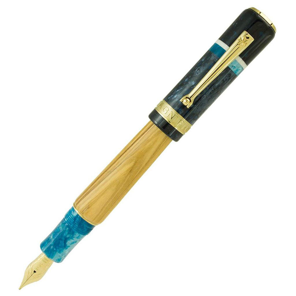 Picture of Delta Magnifica Amalfi Olive Wood Fountain Pen 