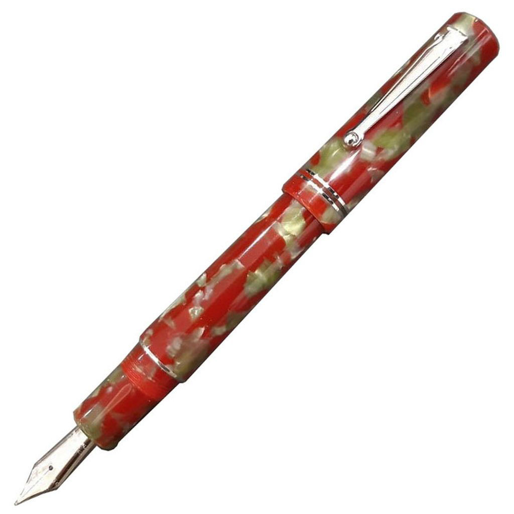 Picture of Delta the Journal Fountain Pen, Marbled Matt Red 