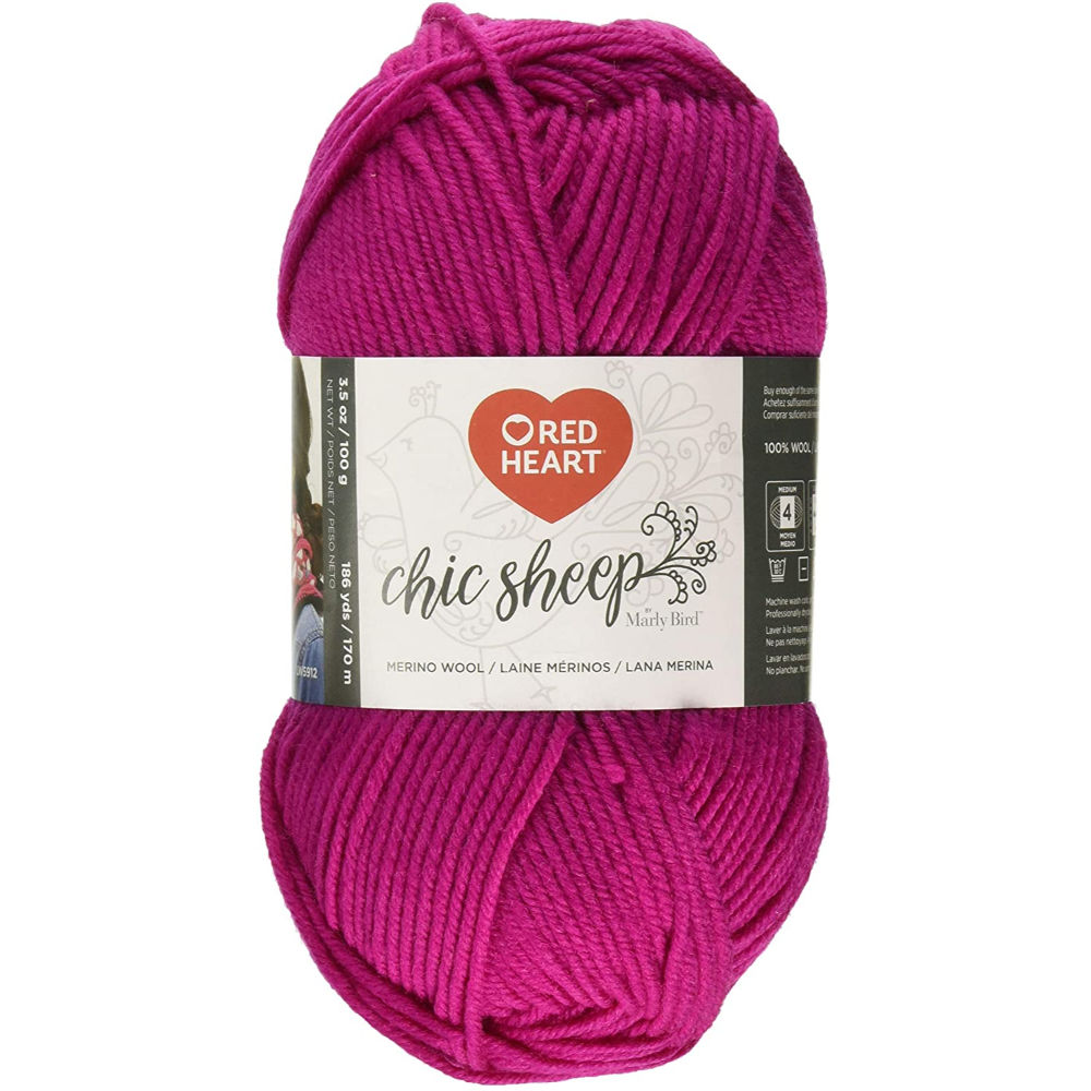 Picture of Red Heart Marly Bird Chic Sheep Yarn, Magenta, 186yards