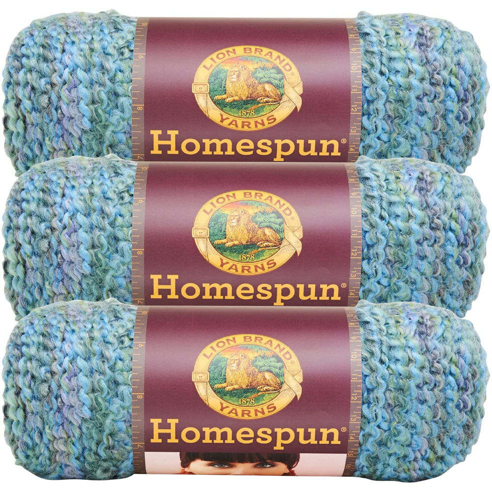 Picture of Lion Brand Homespun Yarn, 160yards, Pack of 3