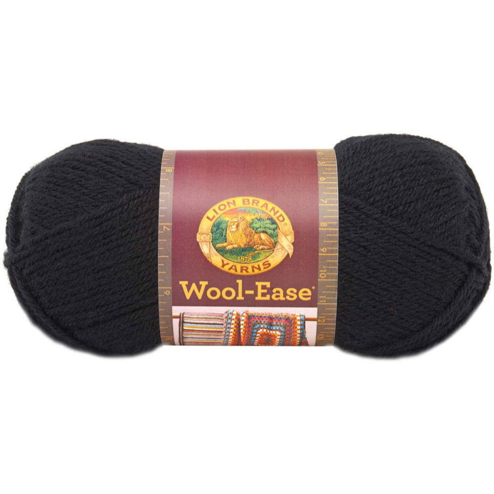 Picture of Lion Brand Wool Ease Yarn, Black, 197 Yards