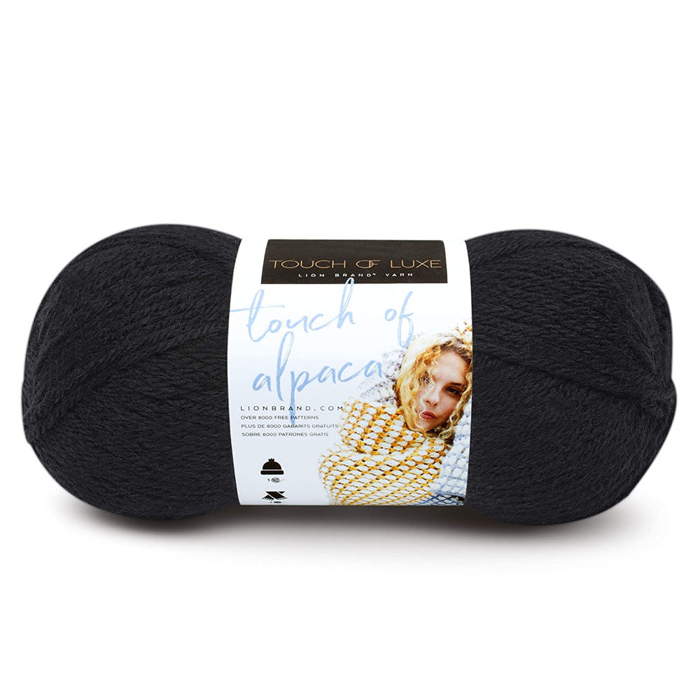 Picture of Lion Brand Touch of Alpaca Yarn, Black