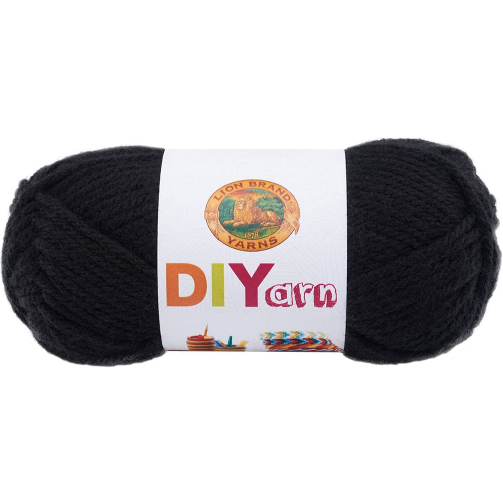 Picture of Lion Brand Diy Yarn, Black, 65 Yards