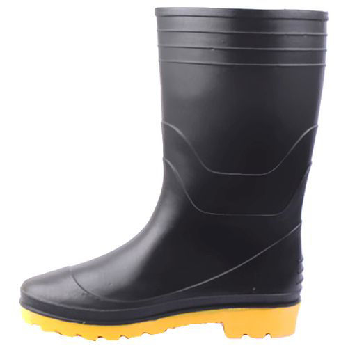 Picture of Hillson Plain Toe Gumboot, Welcome, Black & Yellow