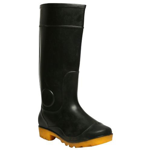 Picture of Hillson Plain Toe Gumboot, Century 202, Black & Yellow