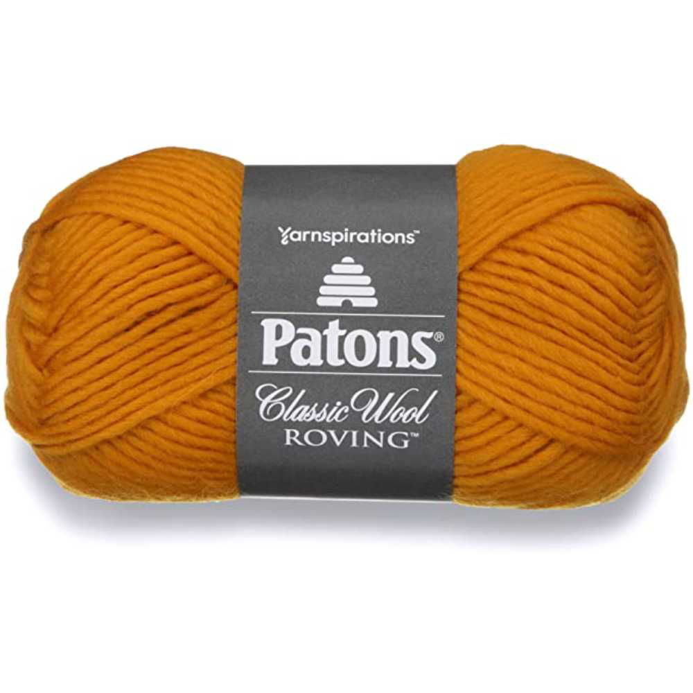 Picture of Patons Classic Wool Roving Yarn, Mustard Yellow, 120yards