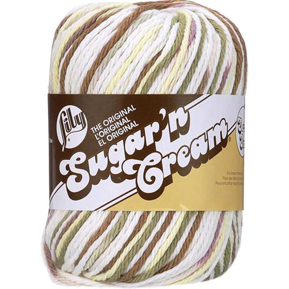 Picture of Lily The Original Sugar'n Cream Super Size Ombres Yarn, Multicolour, 150yards