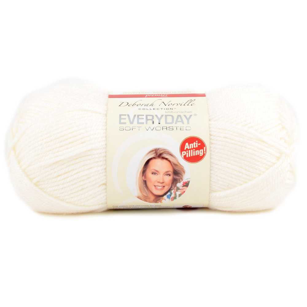 Picture of Premier Yarns Deborah Norville Collection Everyday Solid Yarn, White, 203yards