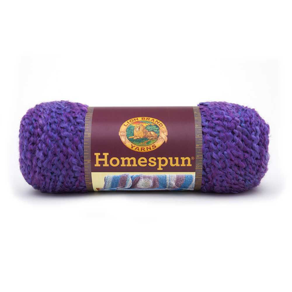 Picture of Lion Brand Homespun High Quality Yarn, Purple, 185yards