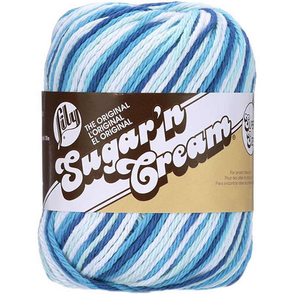 Picture of Lily The Original Sugar'n Cream Super Size Ombres Yarn, Multicolour, 150yards