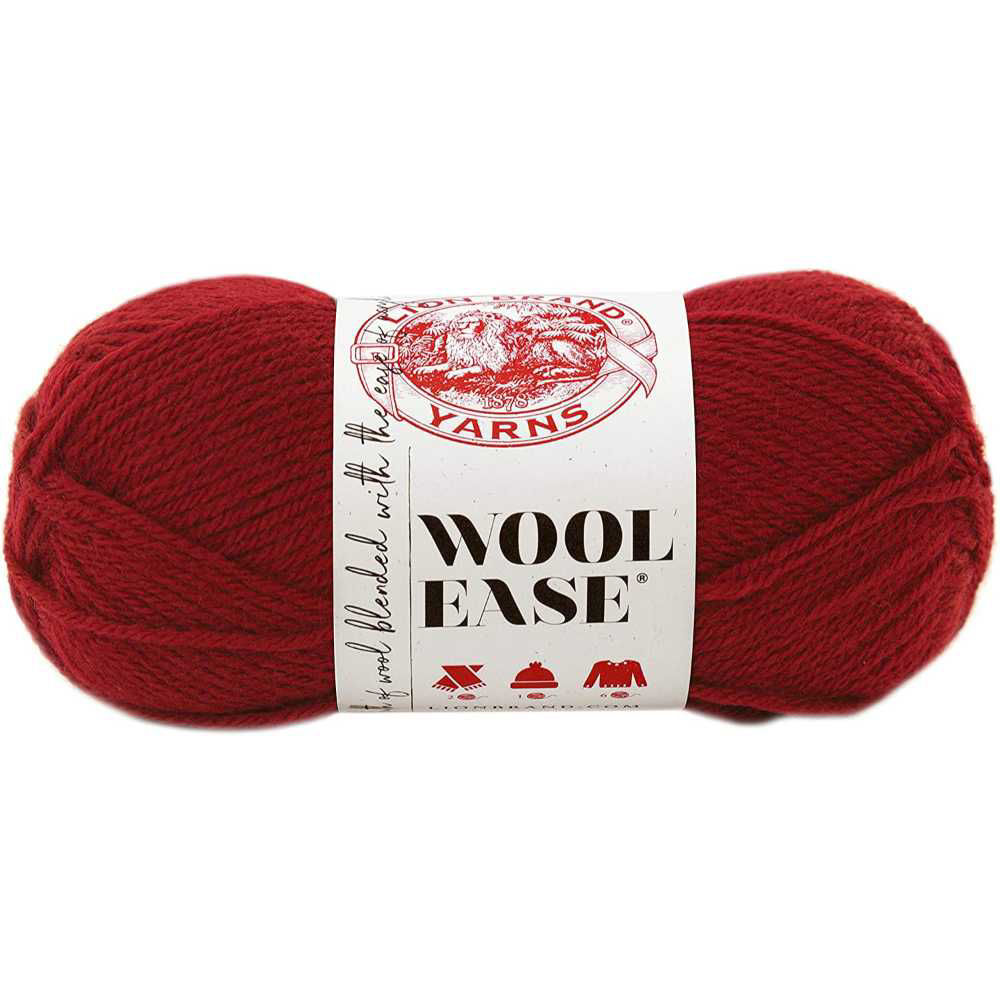 Picture of Lion Brand Wool Ease Solid Yarn, Red