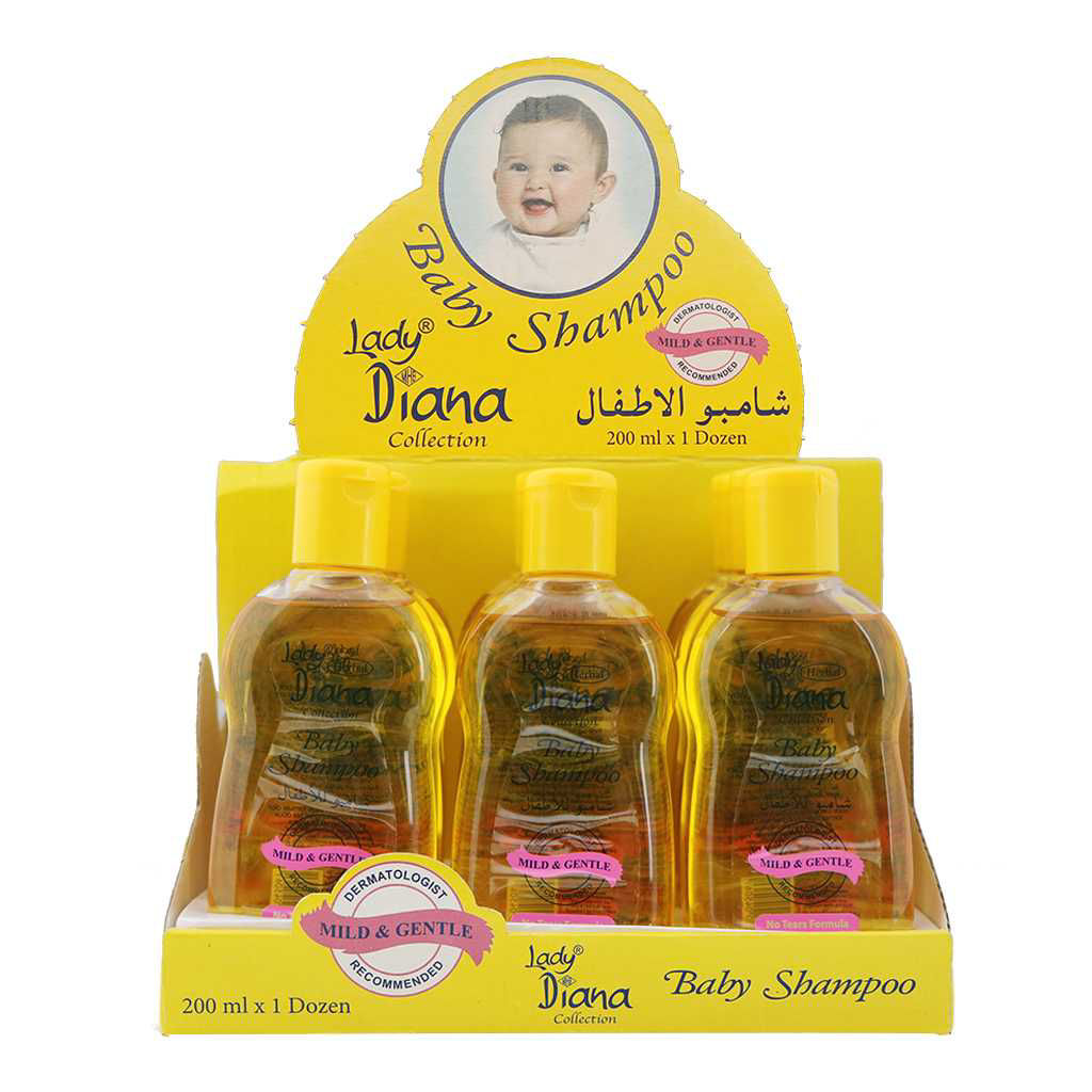 Buy Online Lady Diana No Tears Baby Shampoo, 200ml in UAE