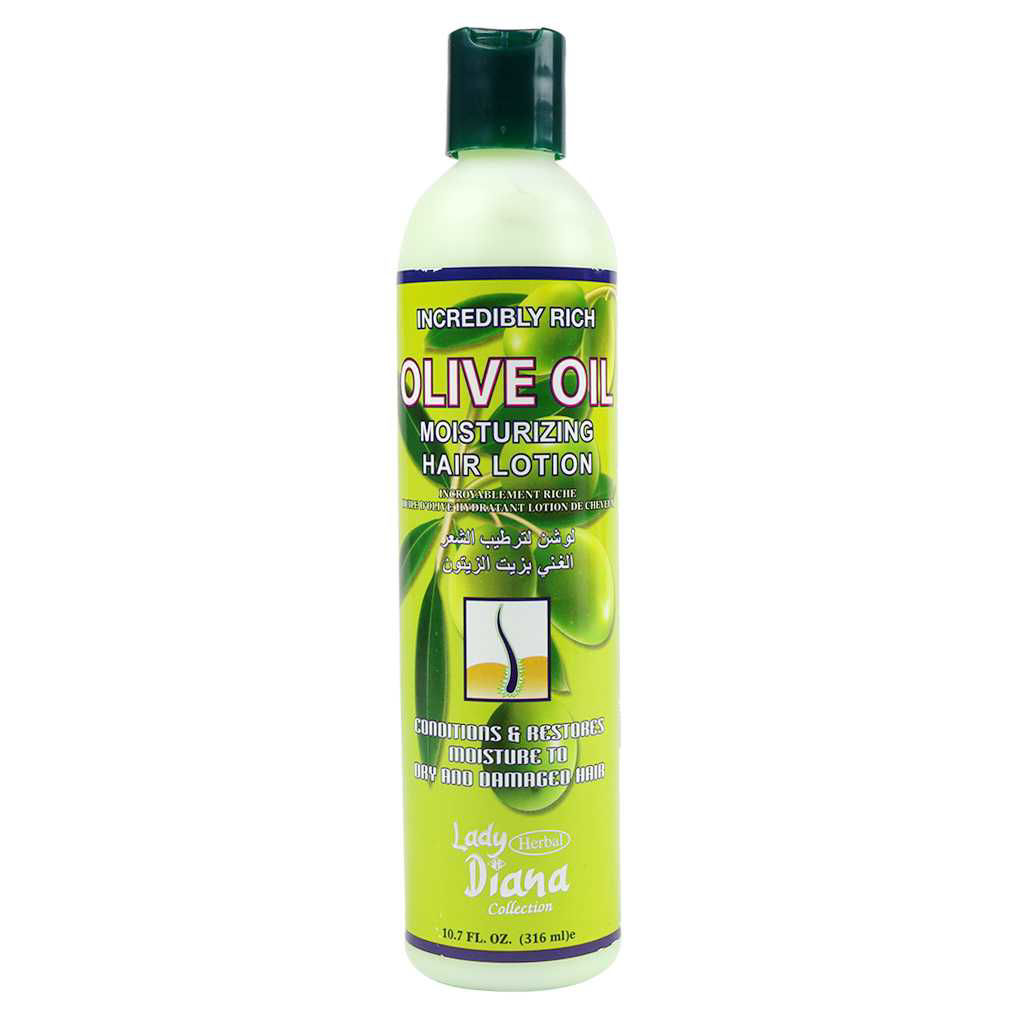Buy Online Lady Diana Olive Oil Moisturizing Hair Lotion, 316ml in UAE