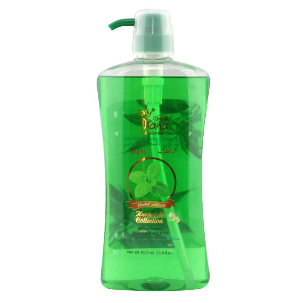 Buy Online Lady Diana Botanical Herbs Shines Shampoo, 1000ml in UAE