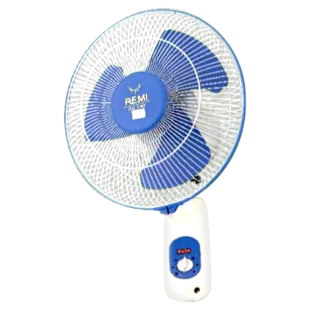 Picture of REMI Solar DC Twin Royal Table Cum Wall Fan, 12V, 300mm, White and Blue