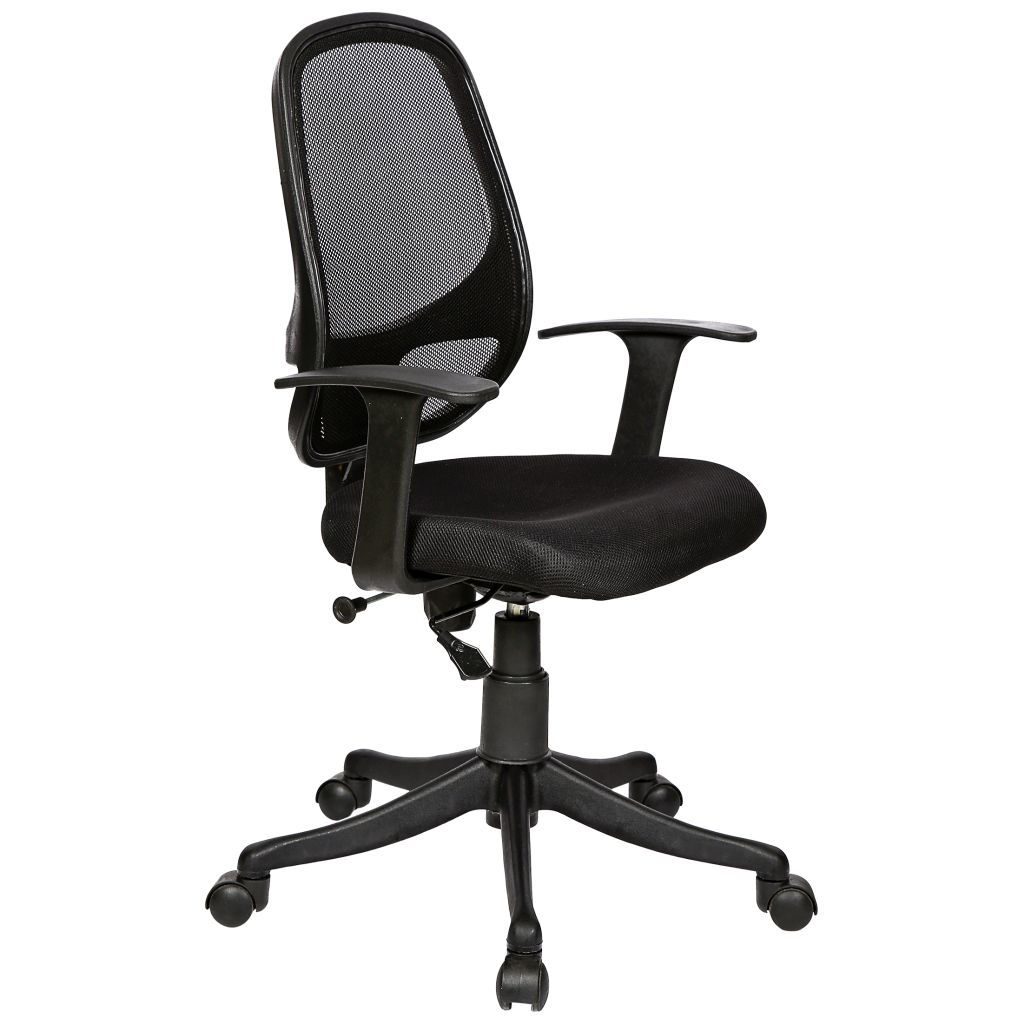 Buy Online Regent Seating Collection 802 Nylon Base Mesh Chair, Black