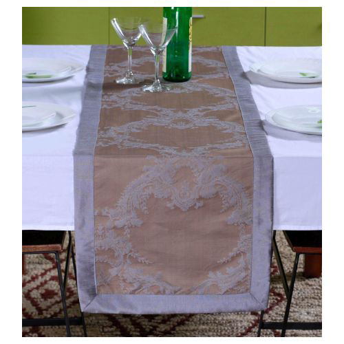 Picture of Lushomes Pattern 1 Jacquard Table Runner with Polyester Border