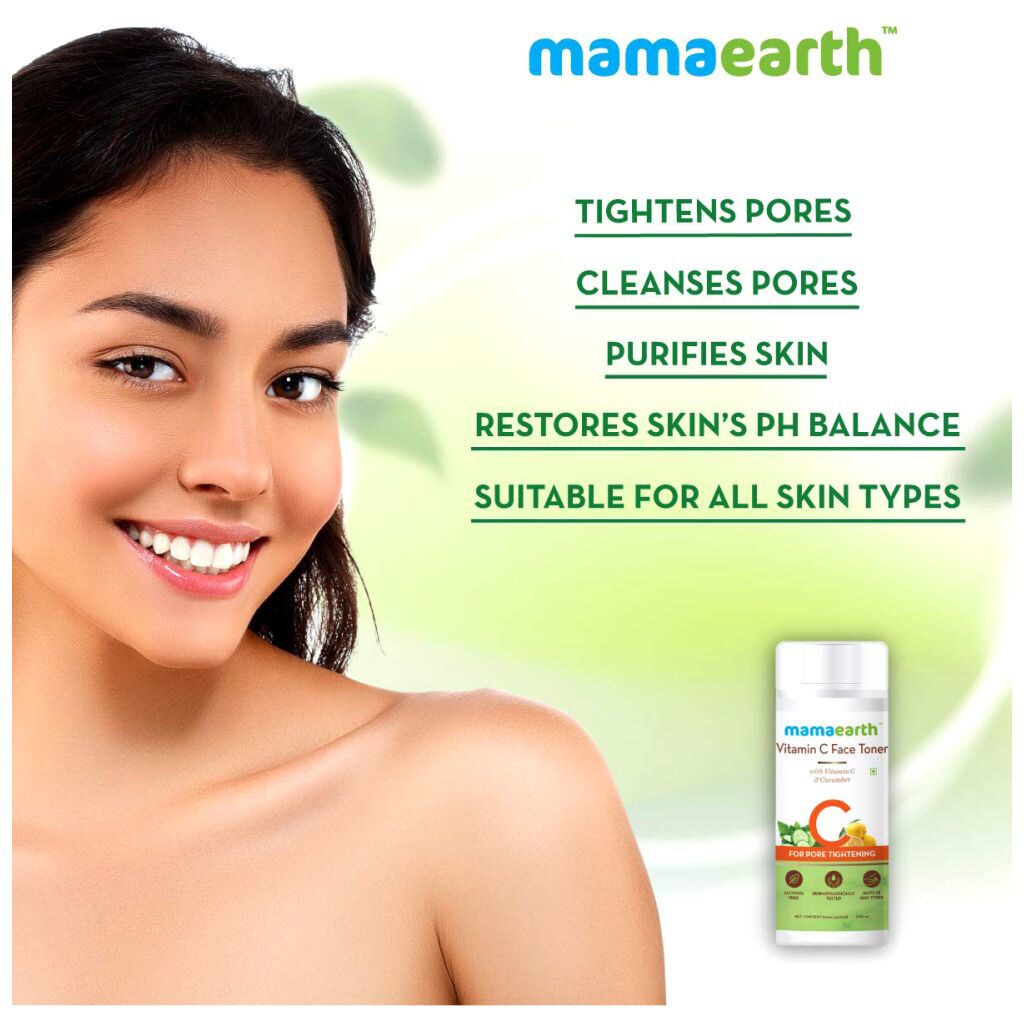 Buy Online Mamaearth Vitamin C Face Toner For Bright Skin, 200ml in UAE ...