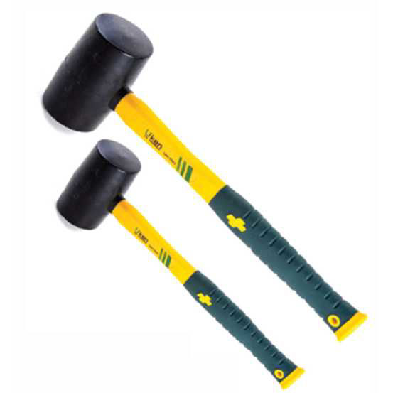 Picture of Uken Rubber Hammer with Fiber Handle, 8oz