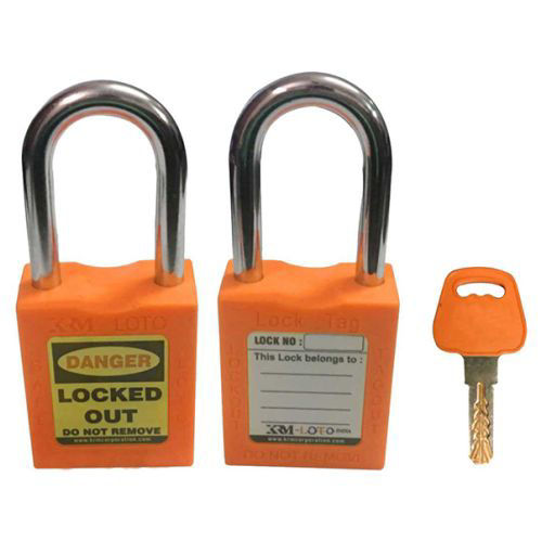 Picture of KRM Osha Metal Shackle Safety Lock Tag Padlock