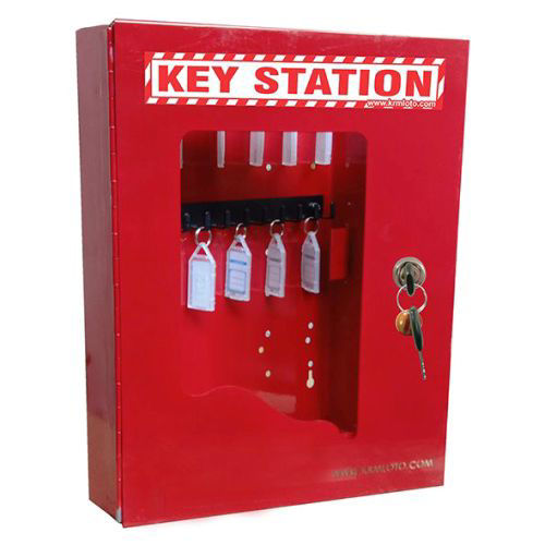 Buy Online KRM Loto Lockable Lockout Tagout Key Station 3752655 without