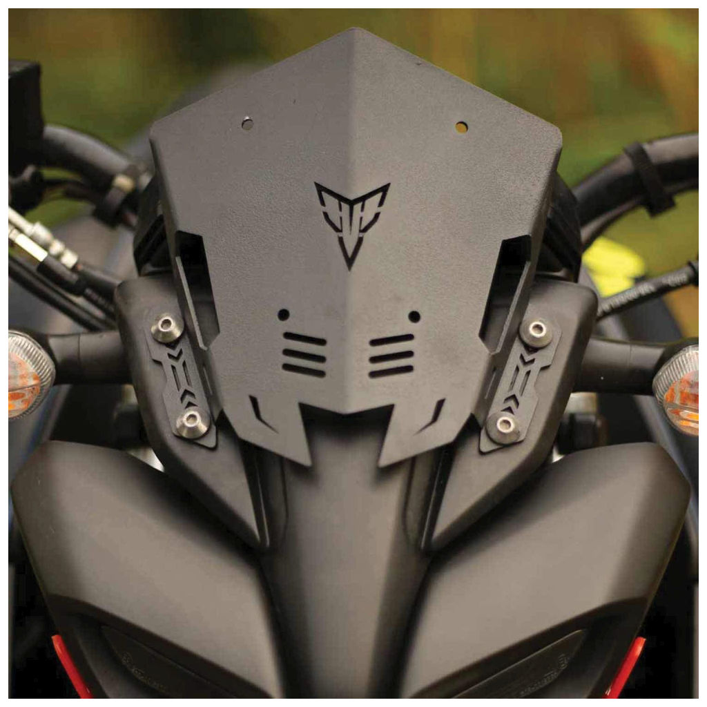 Buy Online Metal Visor for Yamaha MT15, Mild Steel in UAE