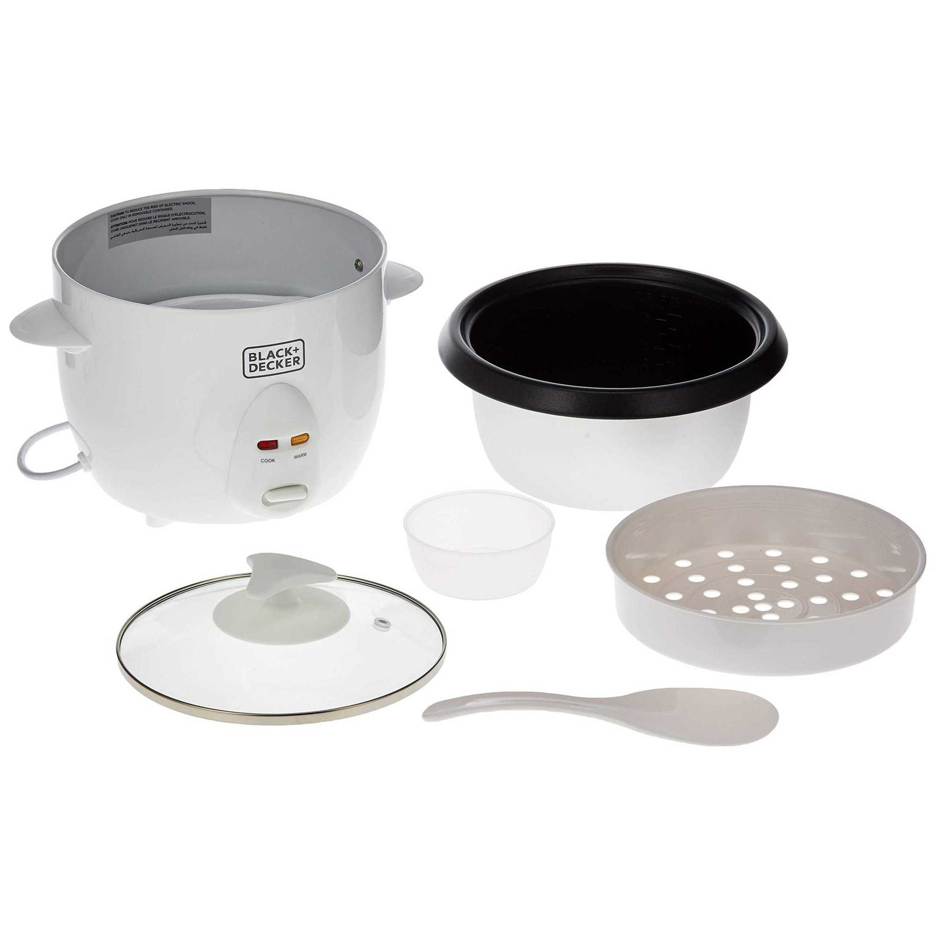 Buy Online Black & Decker NonStick Rice Cooker, 1Ltr, White, Rc1050B5 in UAE