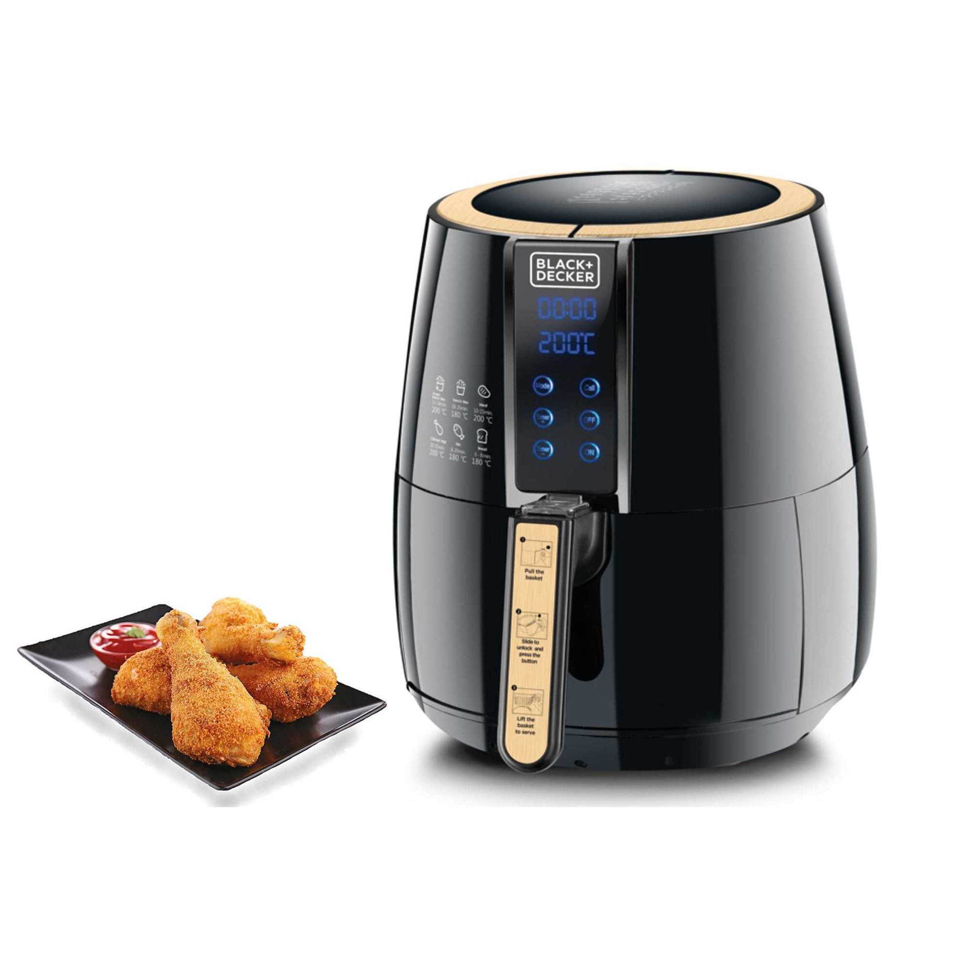 Buy Online Black & Decker 4 Liter Performance Range Digital Air Fryer