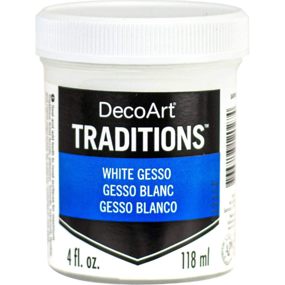 Buy Online DecoArt Traditions Gesso Paint, White, 118ml in UAE