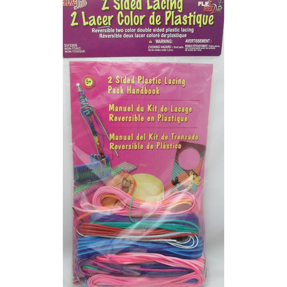 Buy Online Pepperell Kids Crafts 2 Sided Plastic Lacing Kit