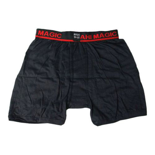 Buy Online Men's Plain Cotton Trunk Underwear, Black, 80110 cm in UAE