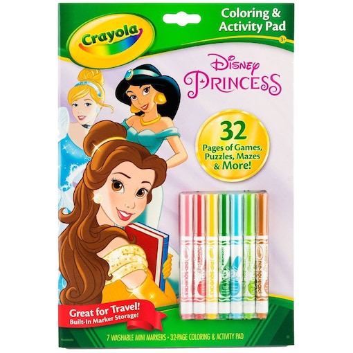 Buy Online Crayola Disney Princess Coloring & Activity Book, 32 Pages ...