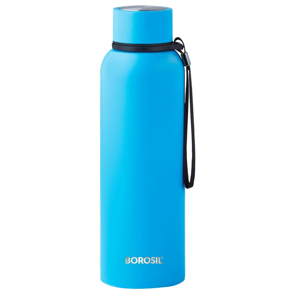 Buy Online Borosil Hydra Trek Vacuum Insulated Flask Water Bottle, Blue