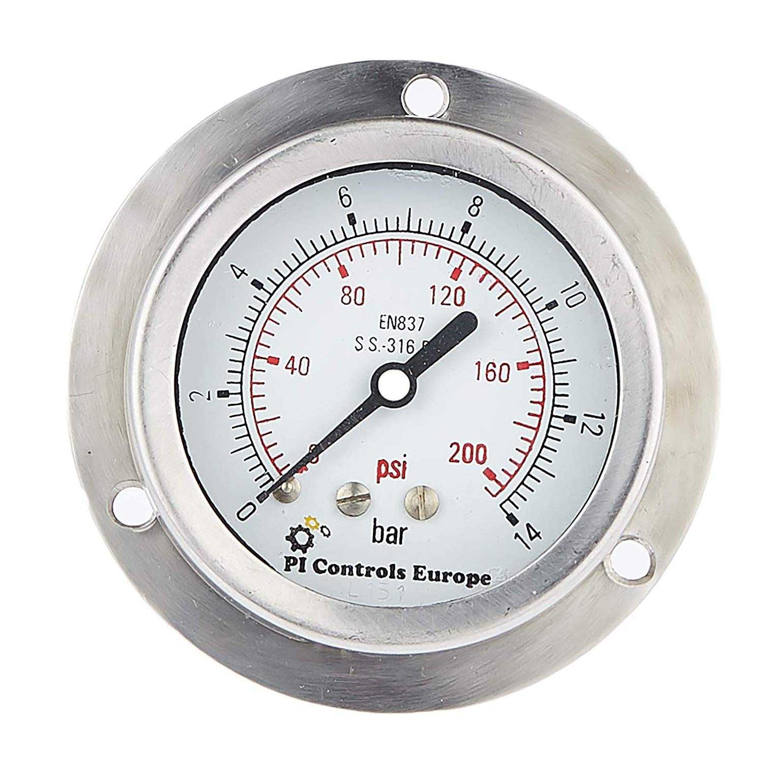 Buy Online Instrume PI Controls Europe Test Pressure Gauge with Front