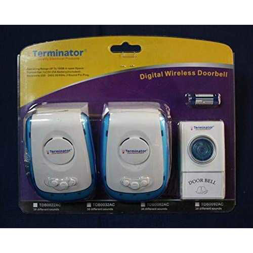 Buy Online Terminator Digital Wireless Doorbell with 38 Different