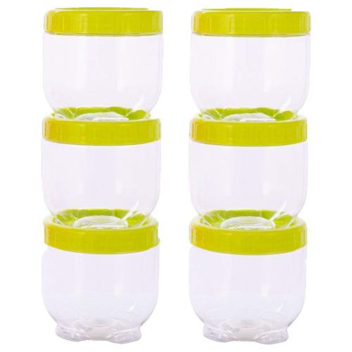 Picture of Hridaan Interlock Container Spices Storage Condiment Box, Pack of 6