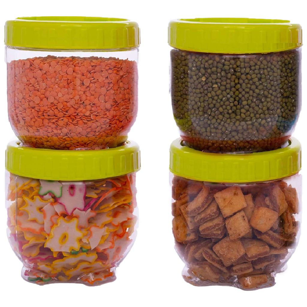 Picture of Hridaan Interlock Container Spices Storage Condiment Box, Pack of 4