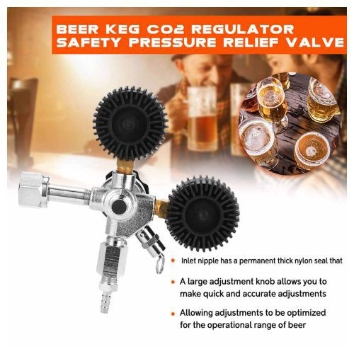Buy Online Decimal Beer Keg CO2 Regulator Safety Pressure Relief Valve