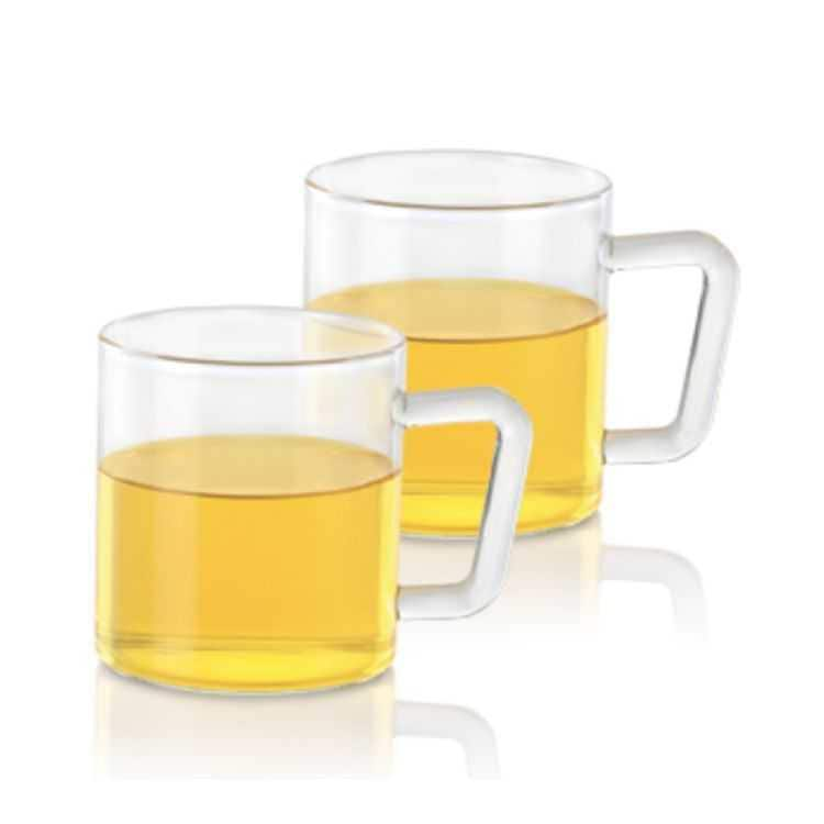 Buy Online Borosil Vision Classic Delite Glass Mug Set , 305 Ml , Set 