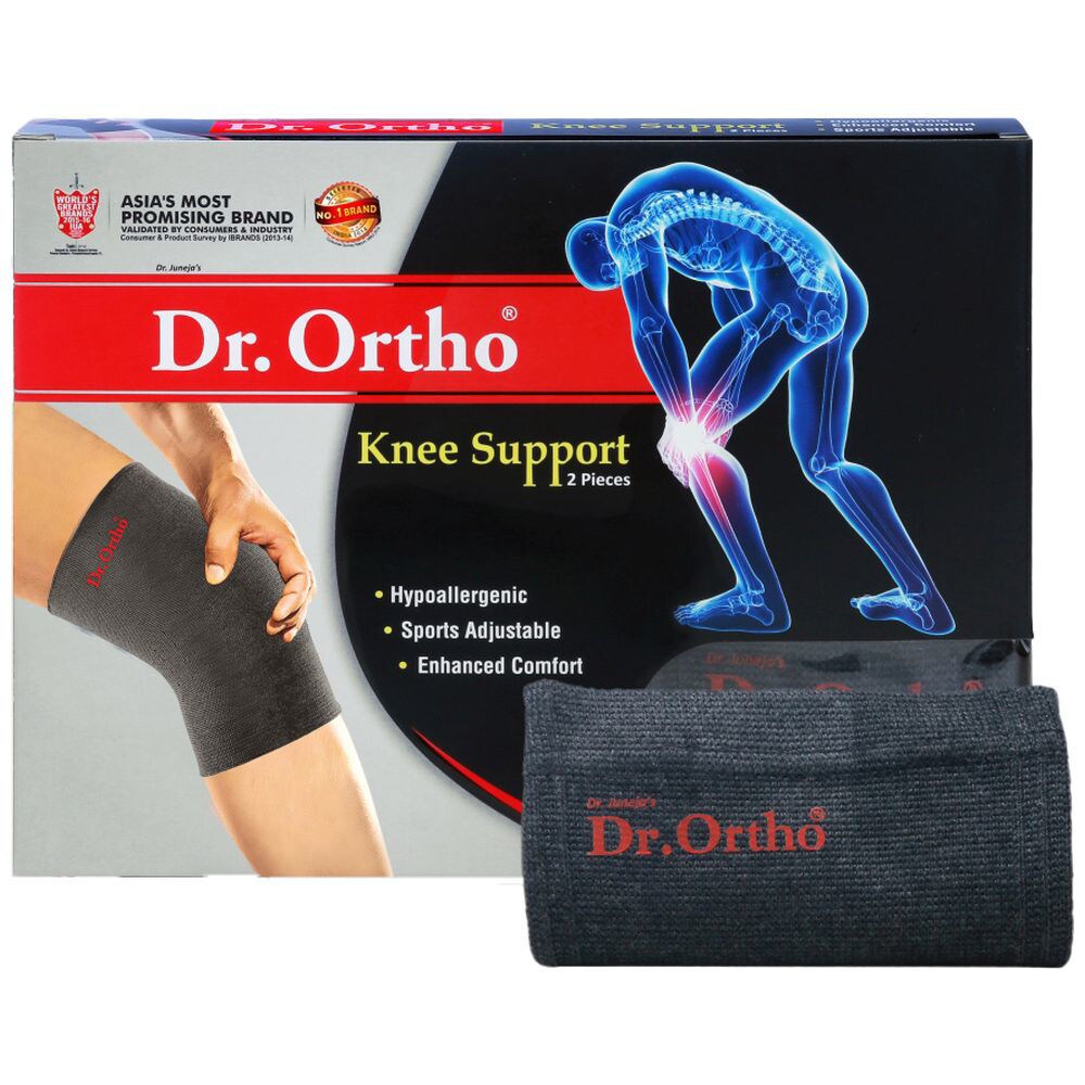 Buy Online Dr. Ortho Universal Knee Support, Black in UAE