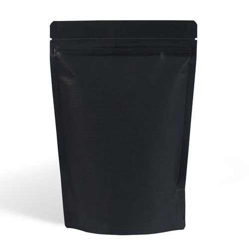 Picture of Paper Stand Up Pouch With Zipper, Black, Carton Of 1000 Pcs